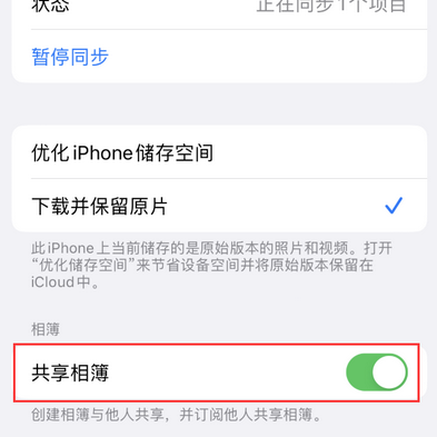 虎门港管委会苹果手机维修分享在iPhone上找不到共享相簿怎么办